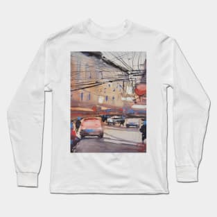 Acuarela urbana Long Sleeve T-Shirt